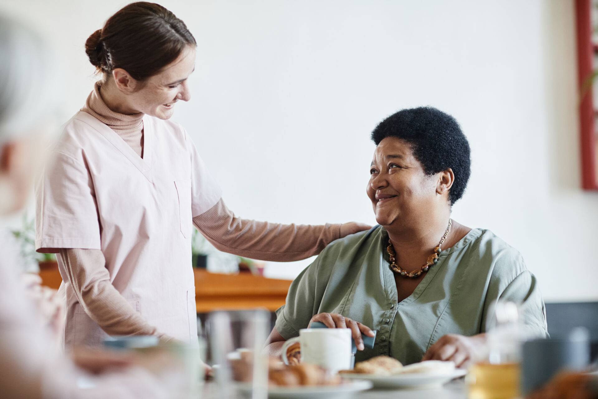 Warm and welcoming care home atmosphere