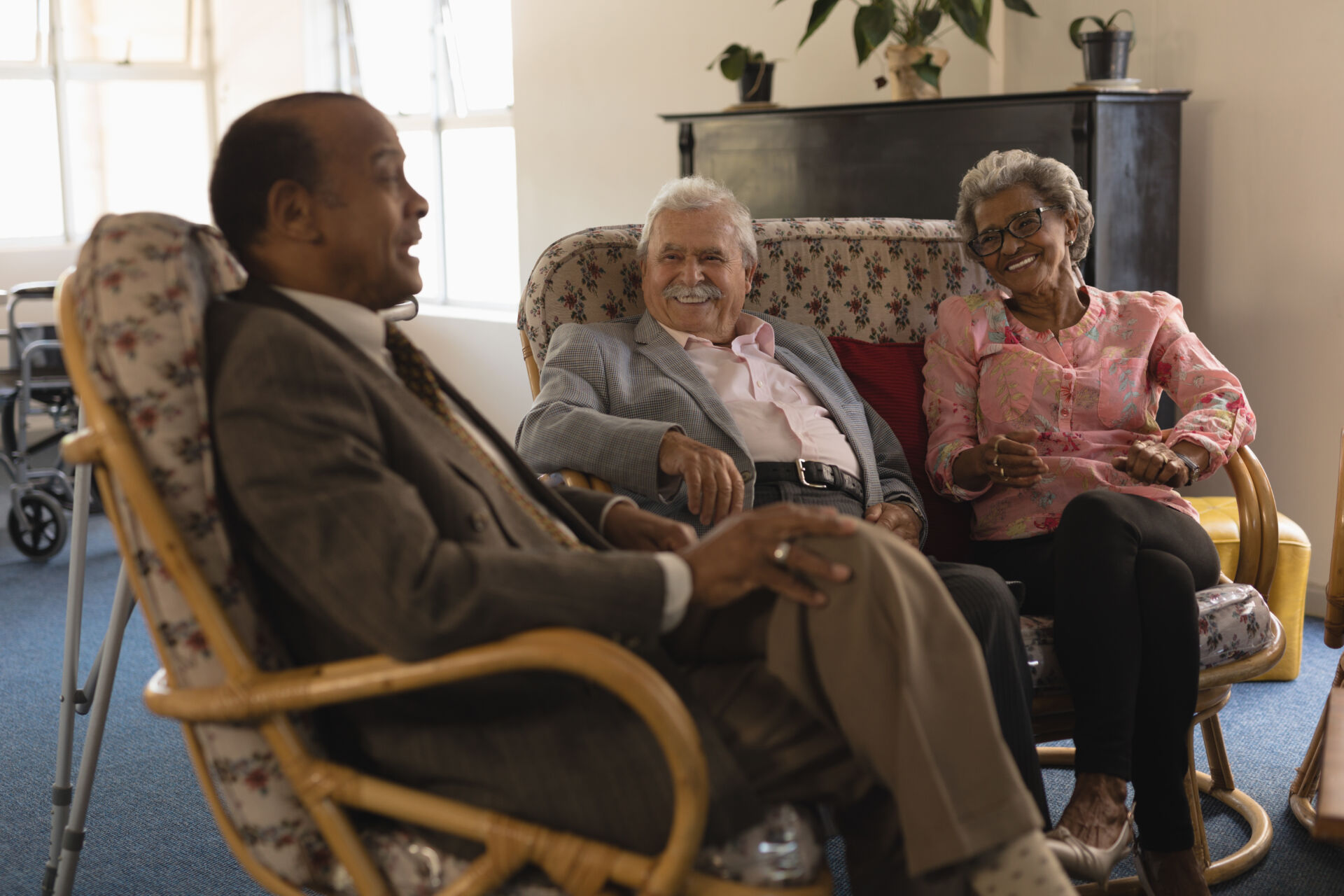 Comfortable living spaces within care home