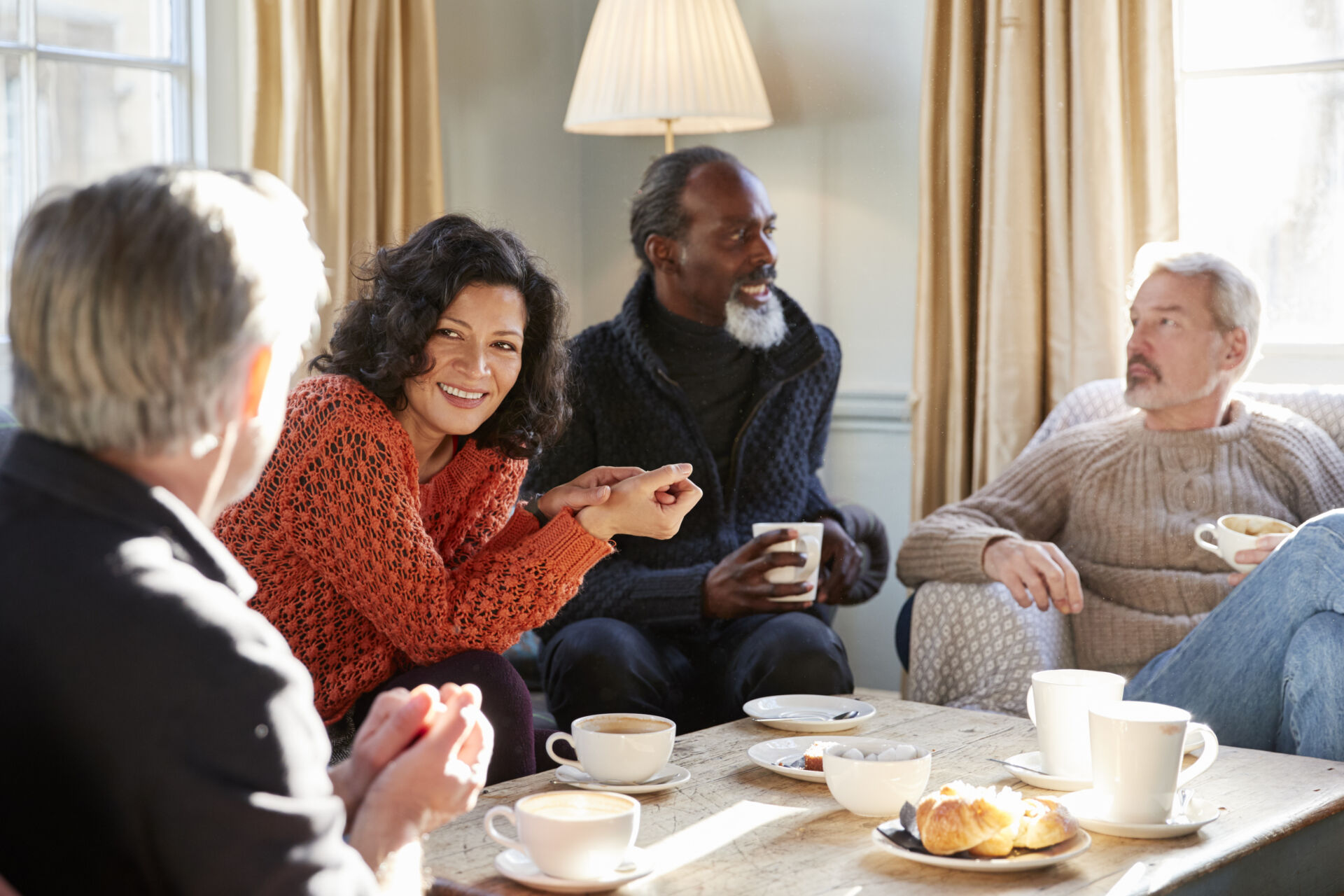 Residents enjoying a supportive community