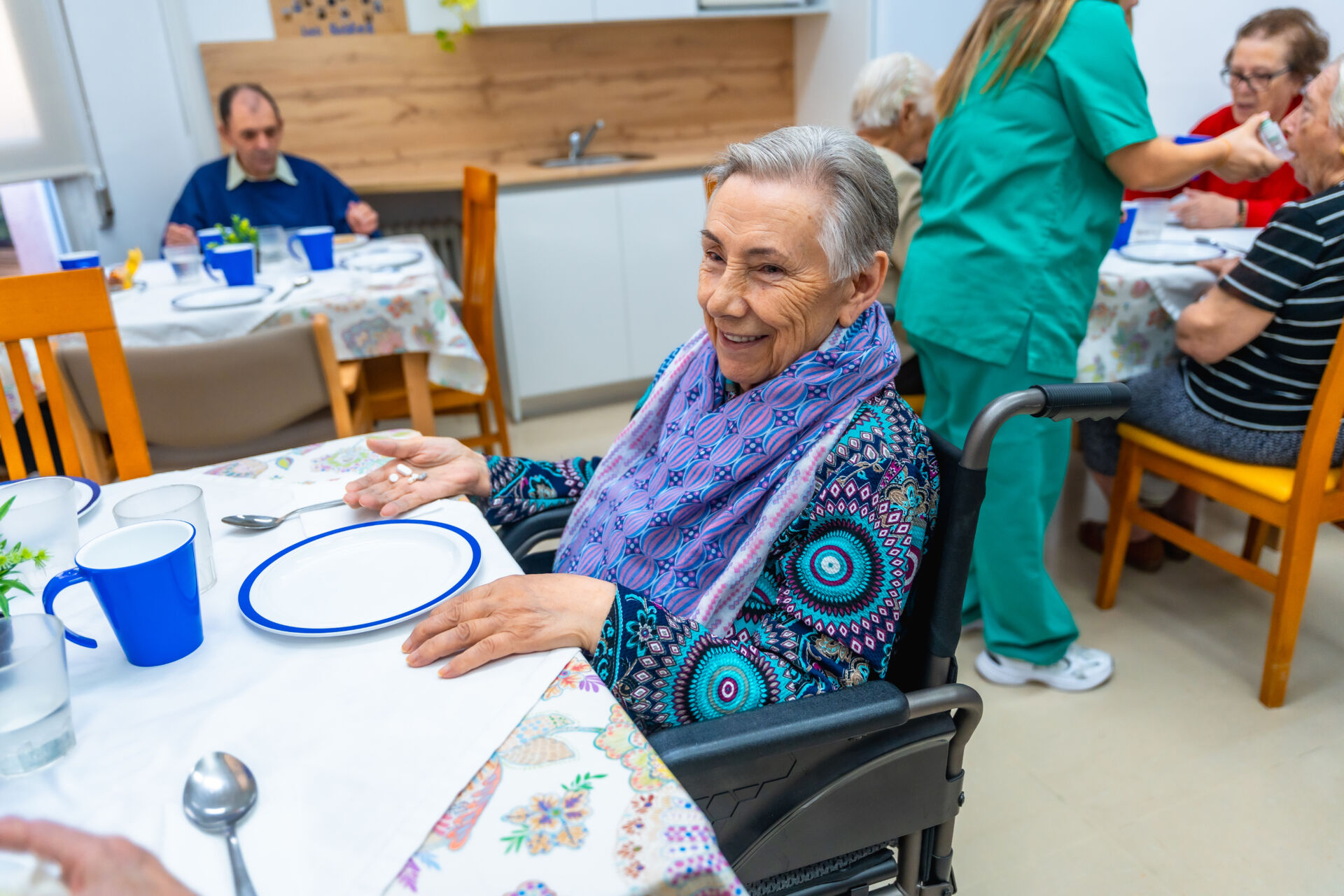 Care home spaces designed for social living