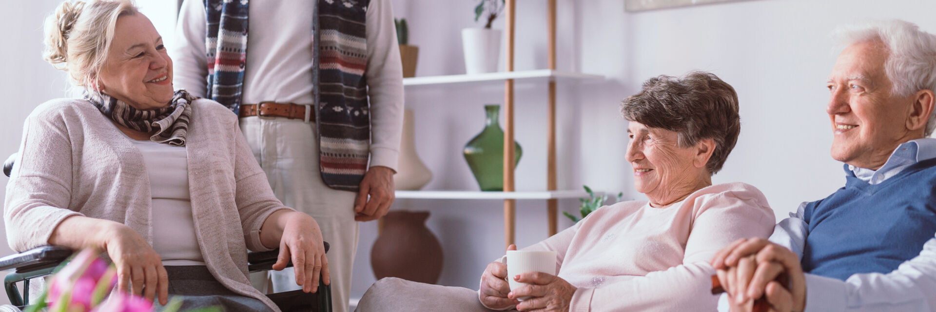 Crossways Nursing Home residents enjoying companionship and connection
