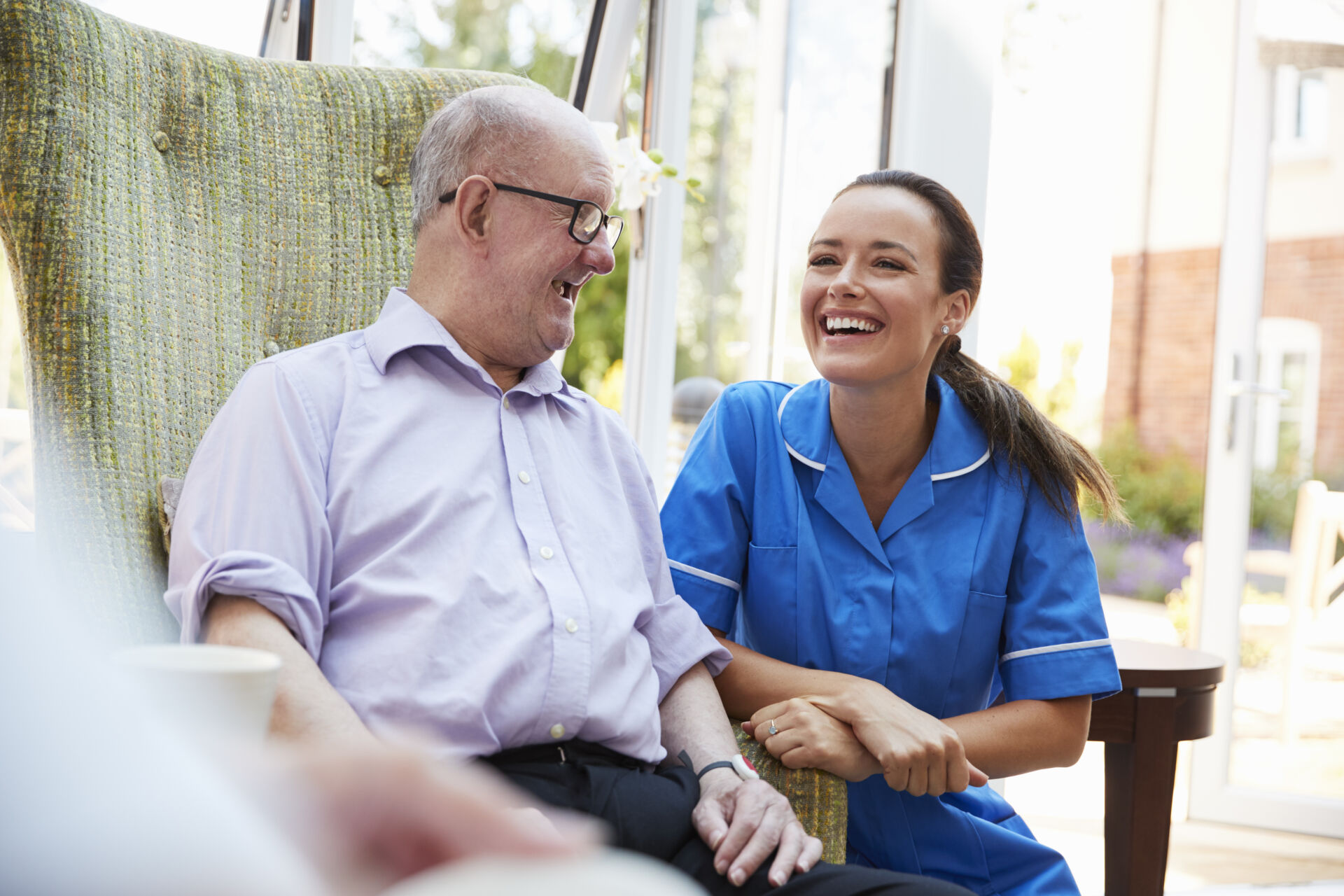 Peaceful care home setting designed for comfort