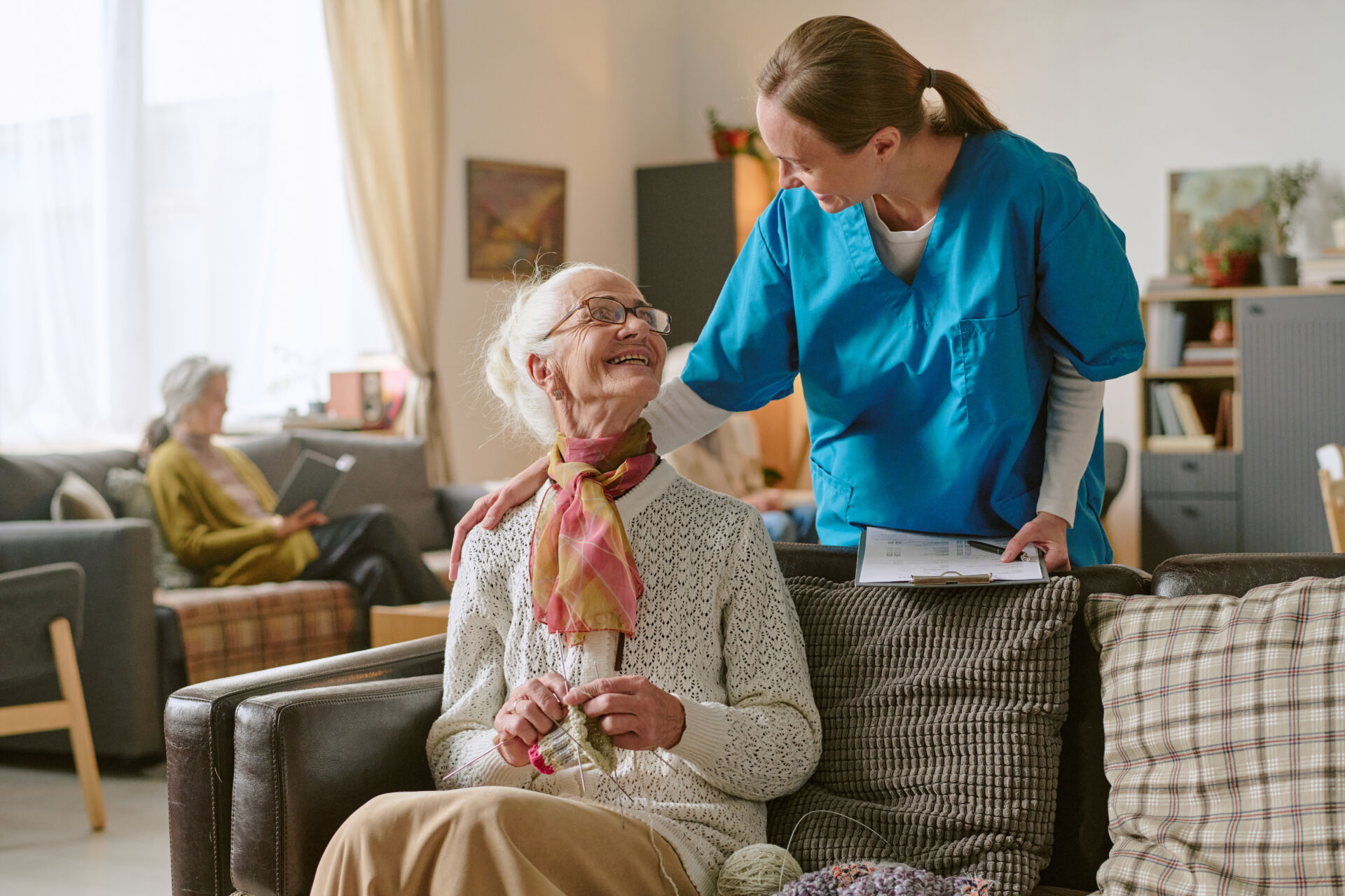 Calm and reassuring care home surroundings